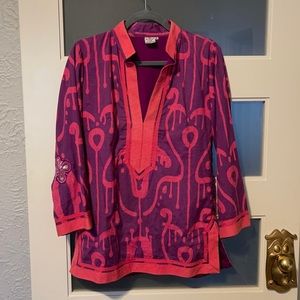 Sheridan French Long sleeve tunic with side zipper